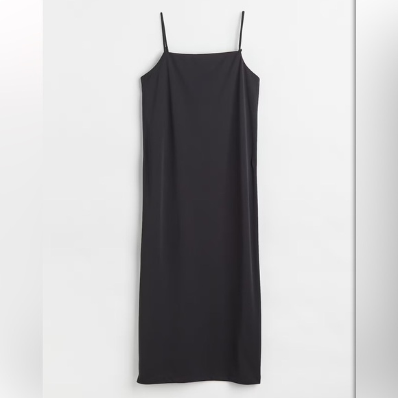 H&M Dresses & Skirts - H&M Black Jersey Slip Dress - Size S, Elegant & Minimalist